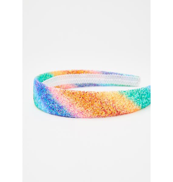 Glitter Rainbow Headband Dolls Kill