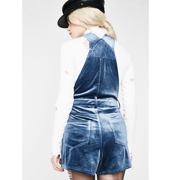 Velvet Short Overalls Dolls Kill