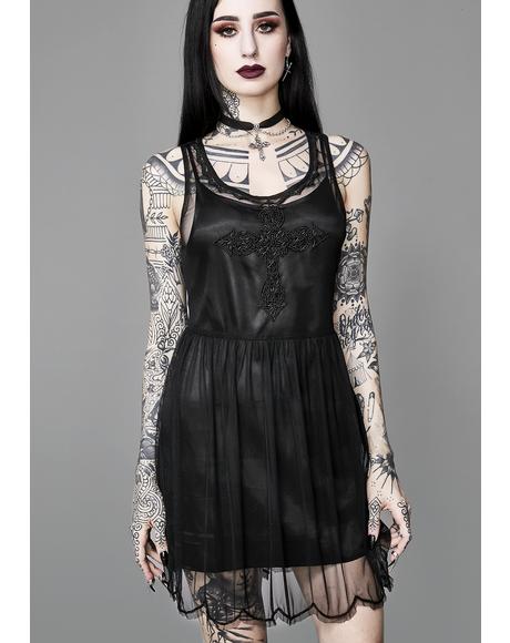 Gothic Clothing Emo Occult Fashion With Our Doll Mercy Divine Being Beaded Dress