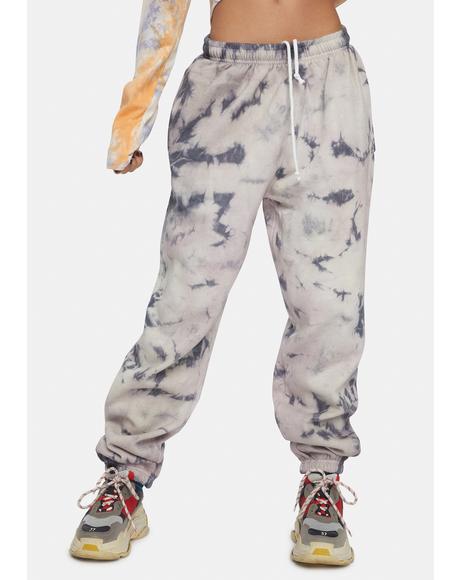 tie dye oversized joggers