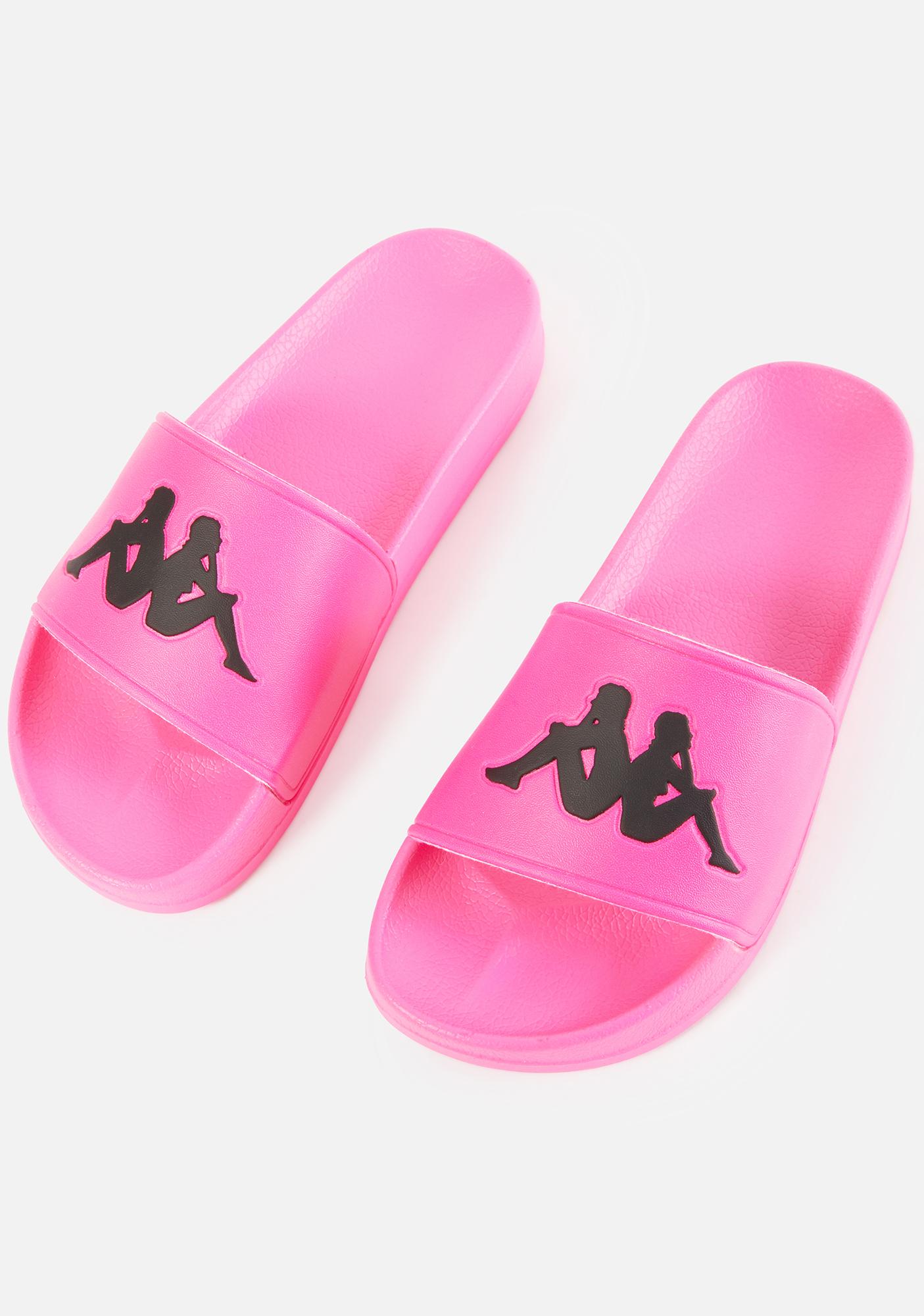 pink neon slides