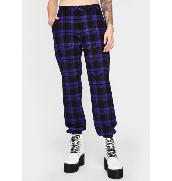 plaid jogger pants womens