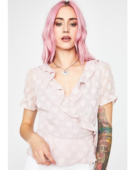 Wrapped In Love Ruffled Blouse