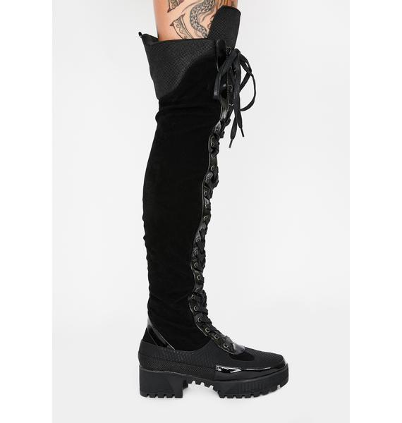new moon mischief knee high boots