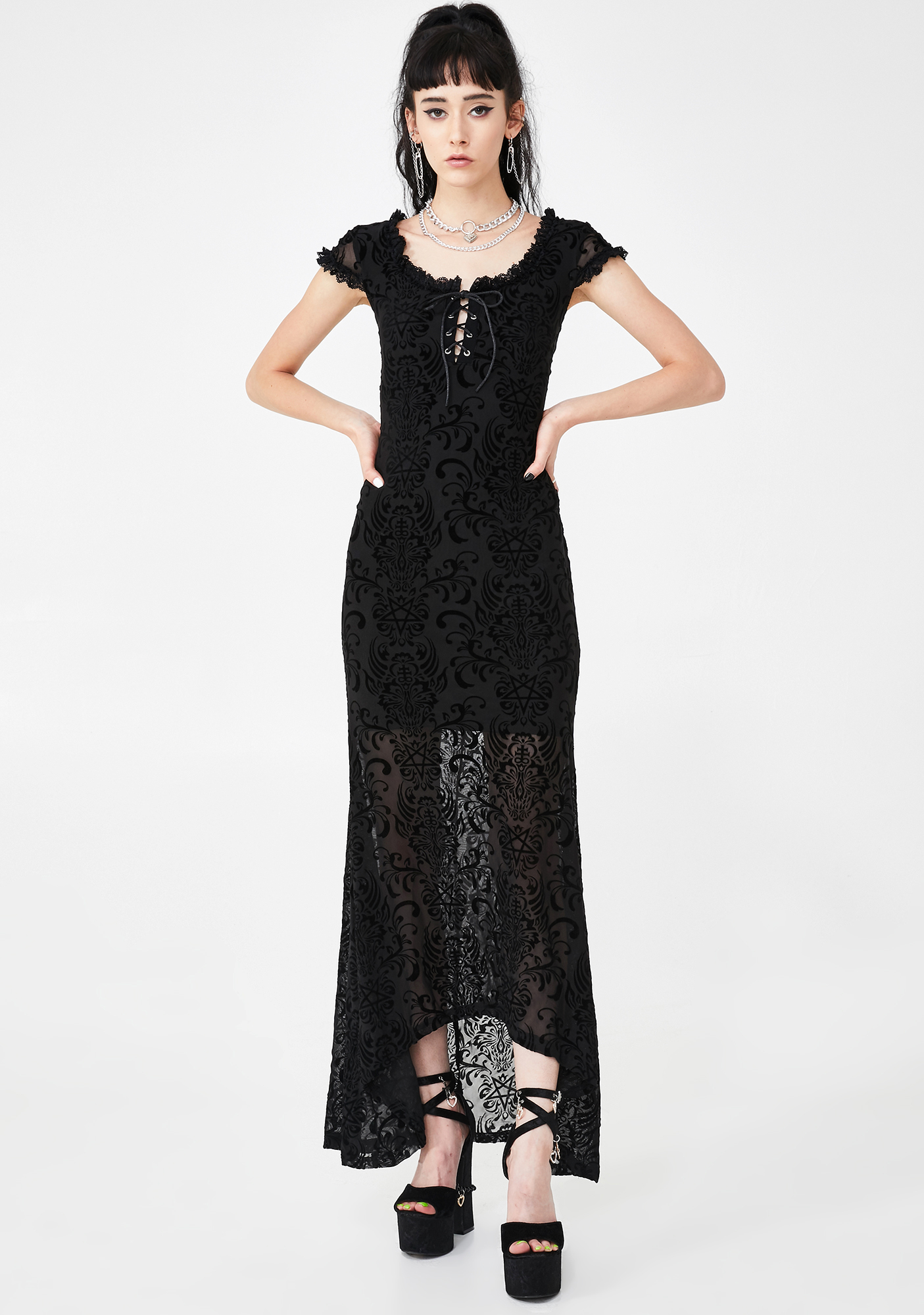 Killstar Haunt Me Maxi Dress | Dolls Kill