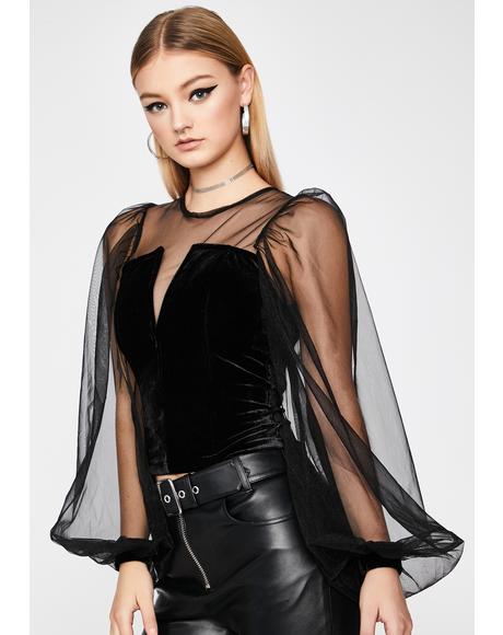 Wicked Wonder Corset Blouse