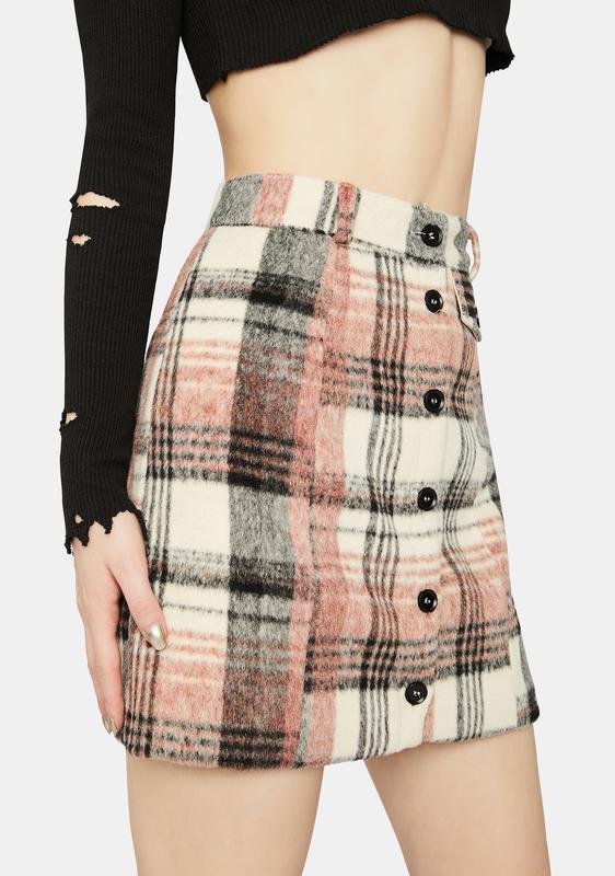 black lace asymmetrical skirt