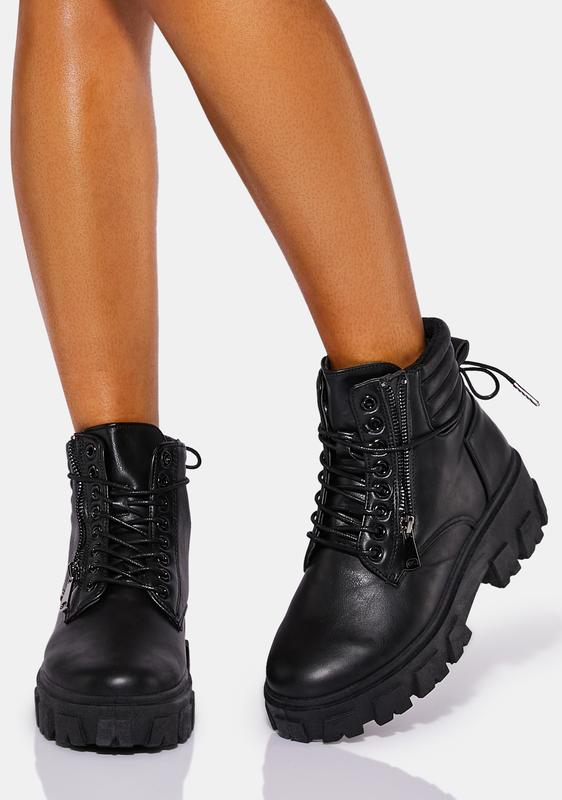 bulky combat boots