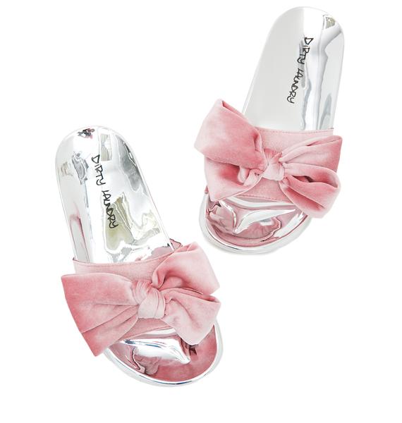 velvet bow slides