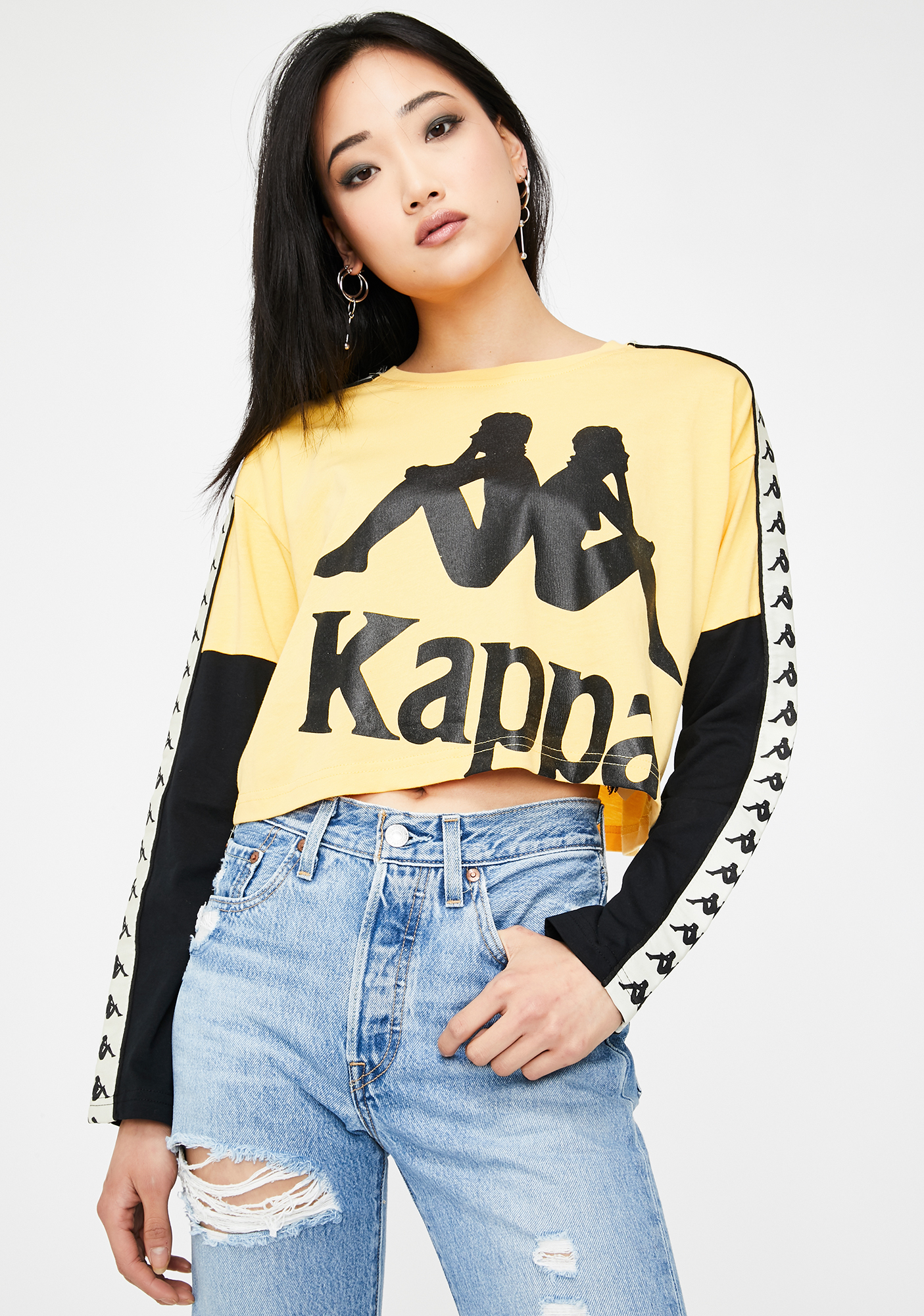 Kappa 222 Banda Boculus Graphic Crop Top Dolls Kill