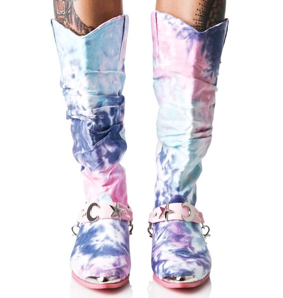 tie dye boots for sale