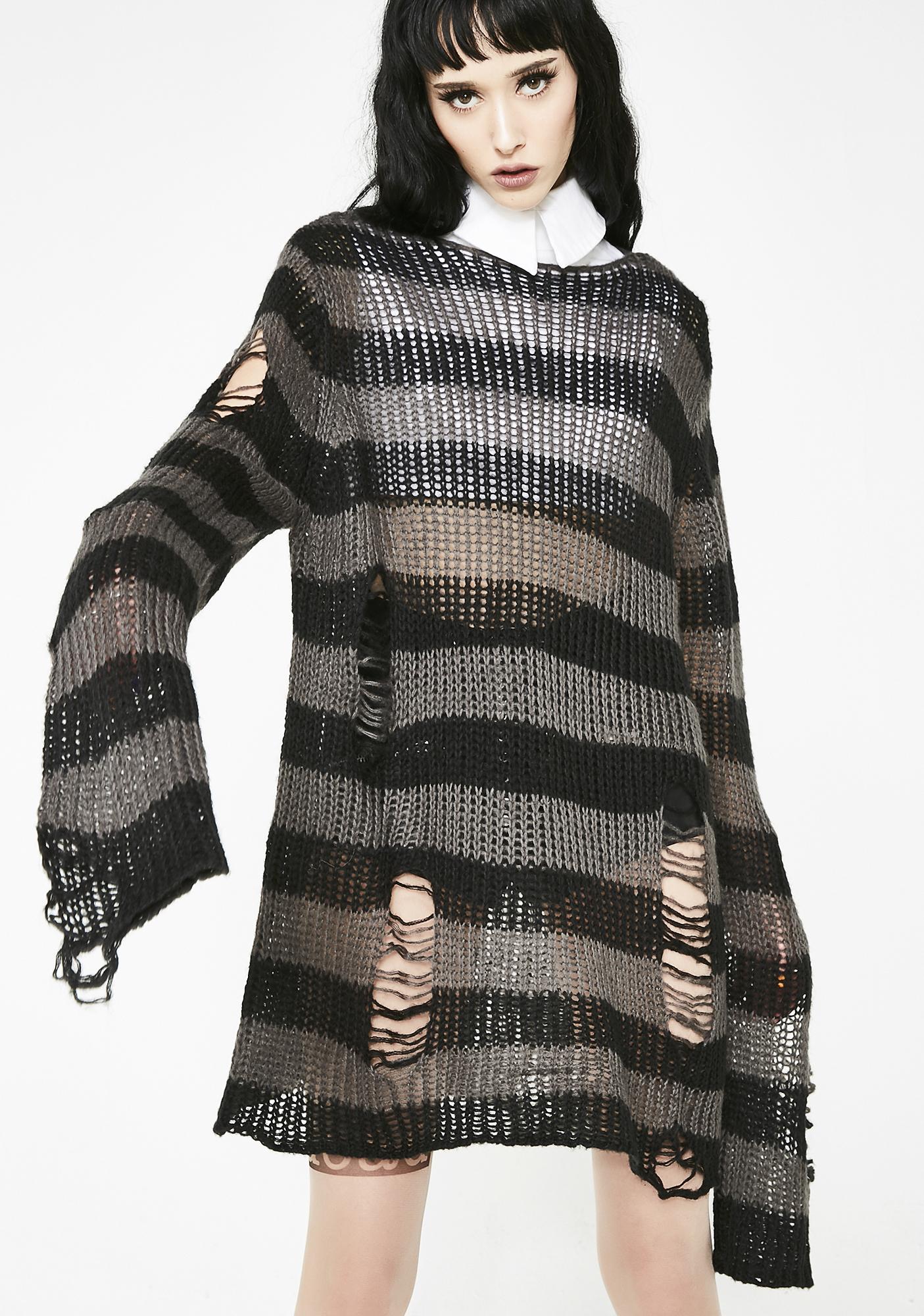 killstar distressed sweater