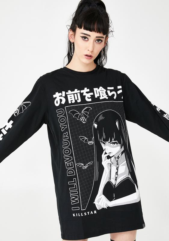 Killstar Graphic Long Sleeve Top Dolls Kill