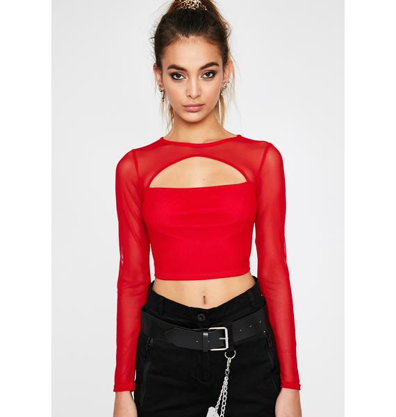 mesh cut out top