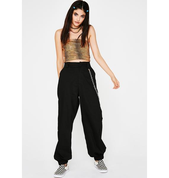 Baggy Chain Parachute Pants | Dolls Kill