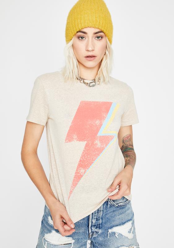 lightning bolt graphic tee