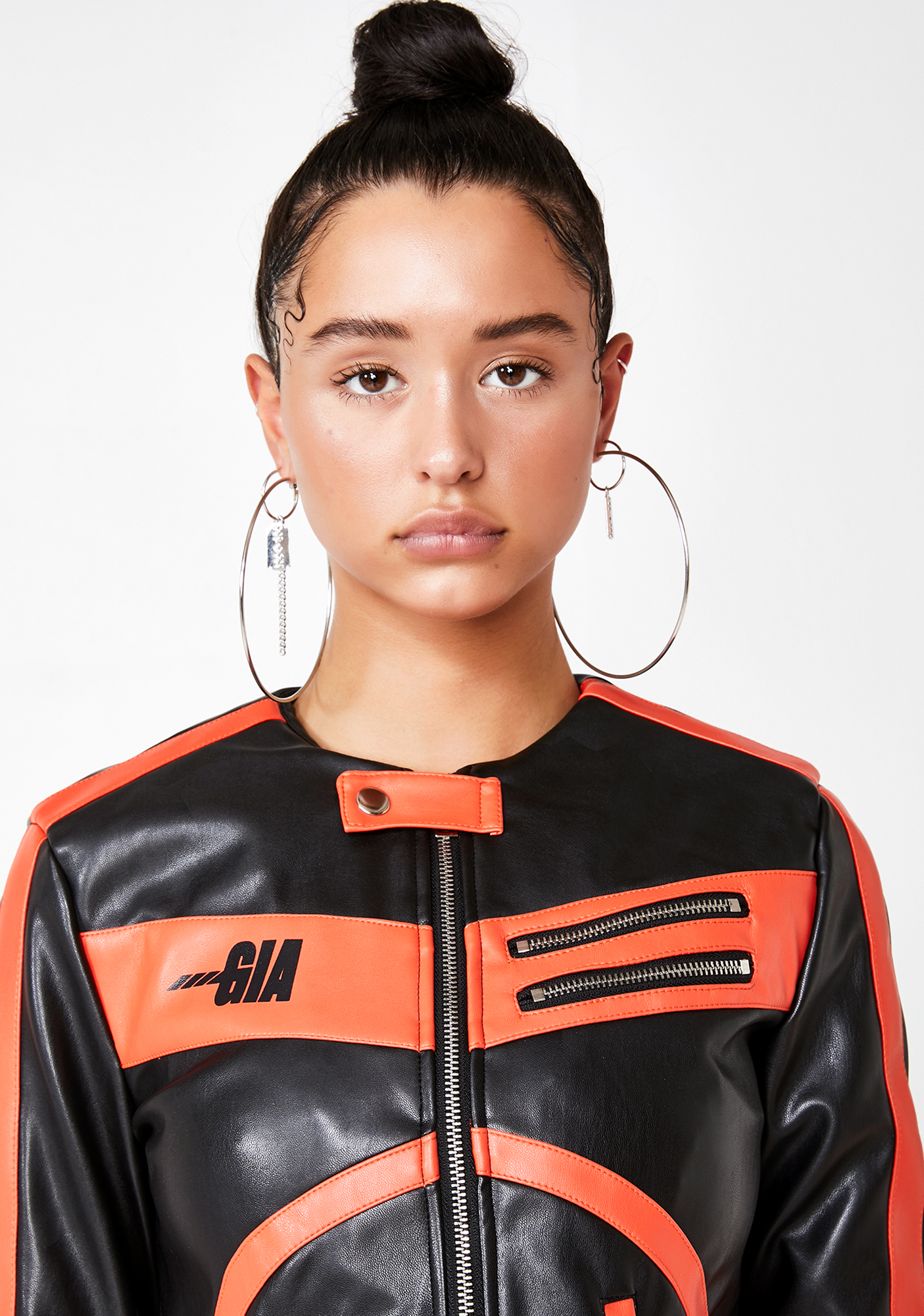 gia leather biker jacket