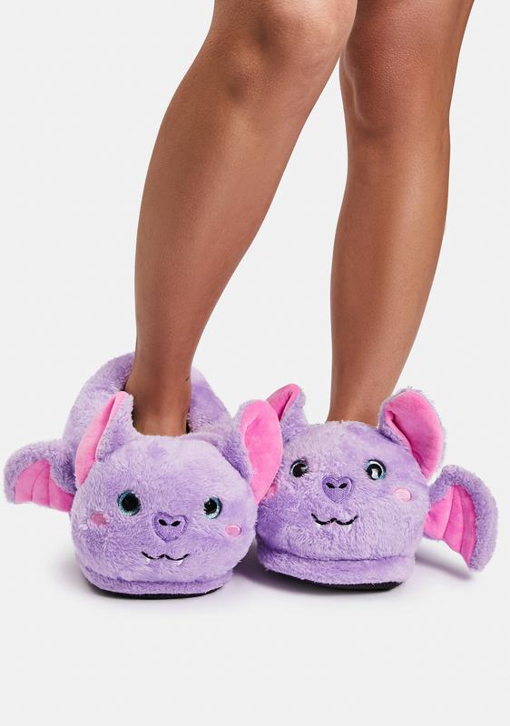 childrens faux fur slippers