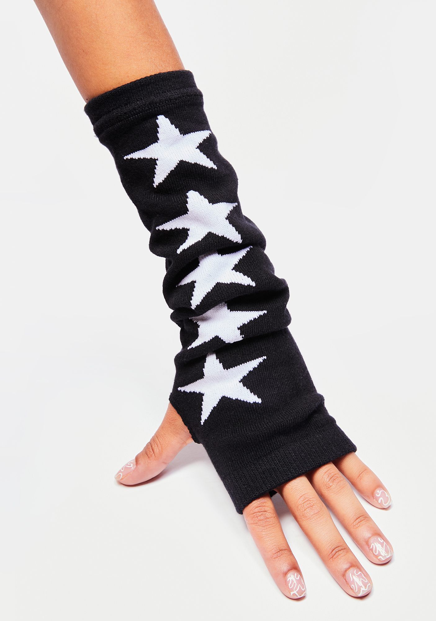 Too Fast Star Cutout Arm Warmers Dolls Kill