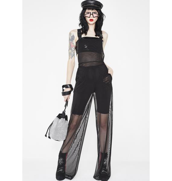sheer overalls