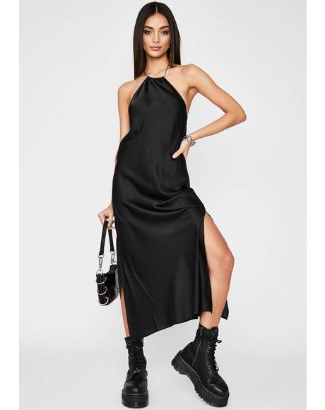 Velvet Long Sleeve Black Maxi Dress | Dolls Kill