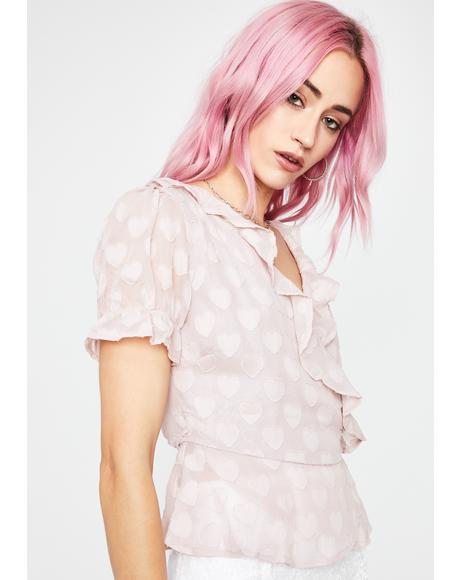 Wrapped In Love Ruffled Blouse