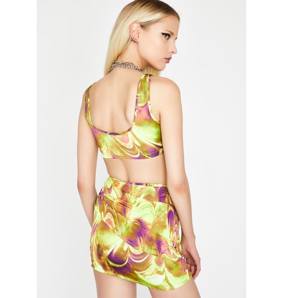 believe me tie dye skirt set
