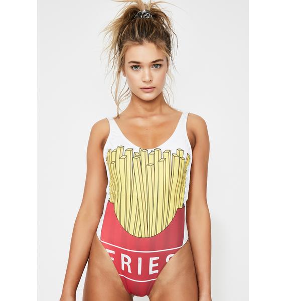 Towers Swimwear French Fries One Piece Swimsuit Dolls Kill