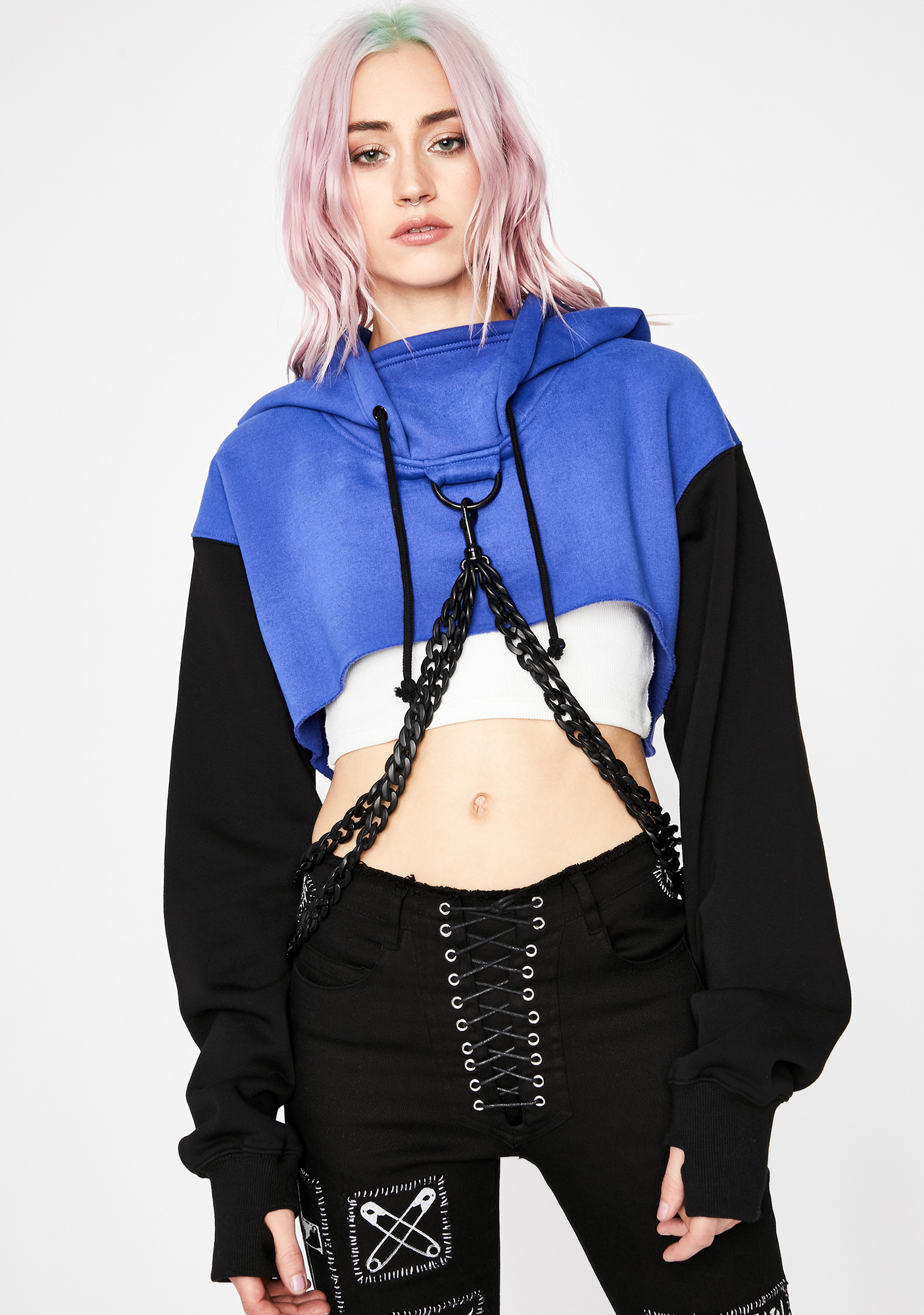 current mood chained hoodie