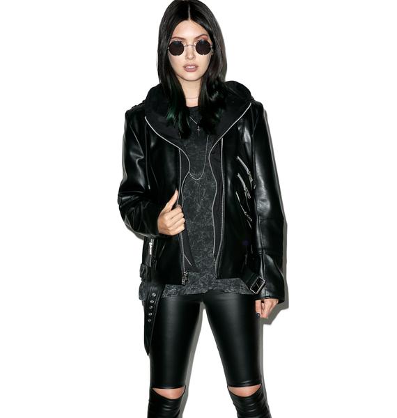 Killstar Moody Vegan Leather Jacket | Dolls Kill