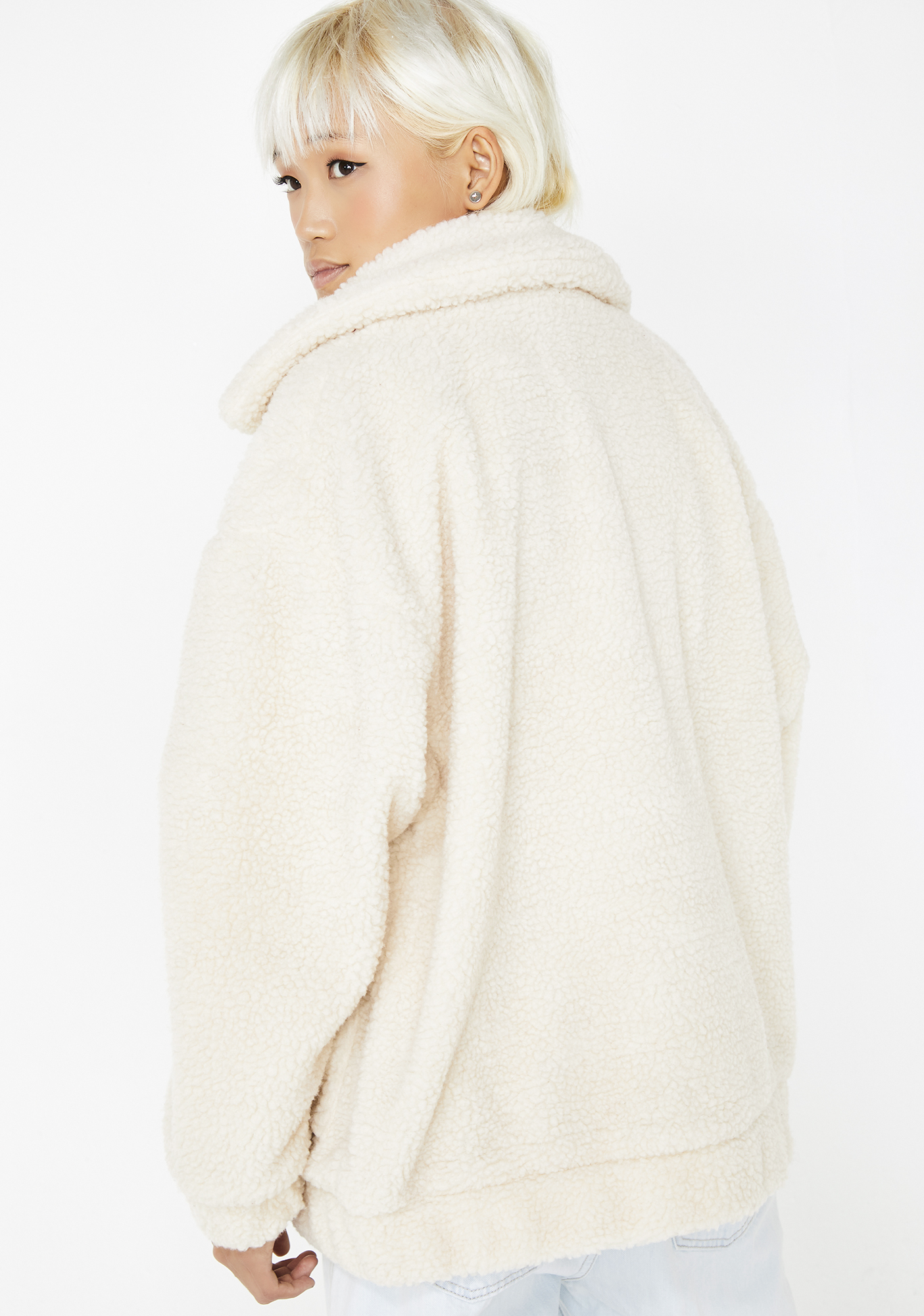 cream pixie coat