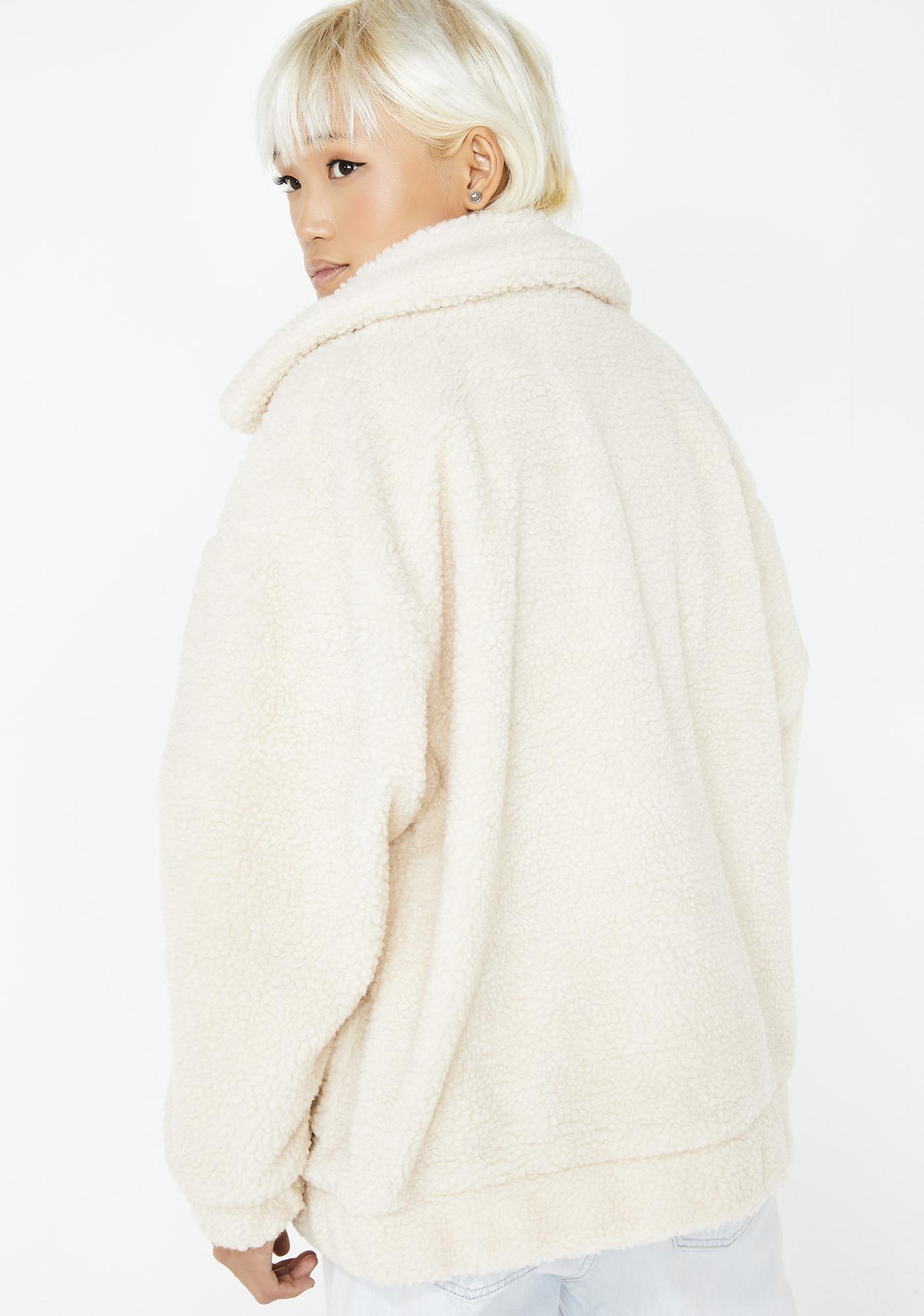 cream pixie coat