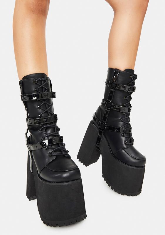 super high platform boots