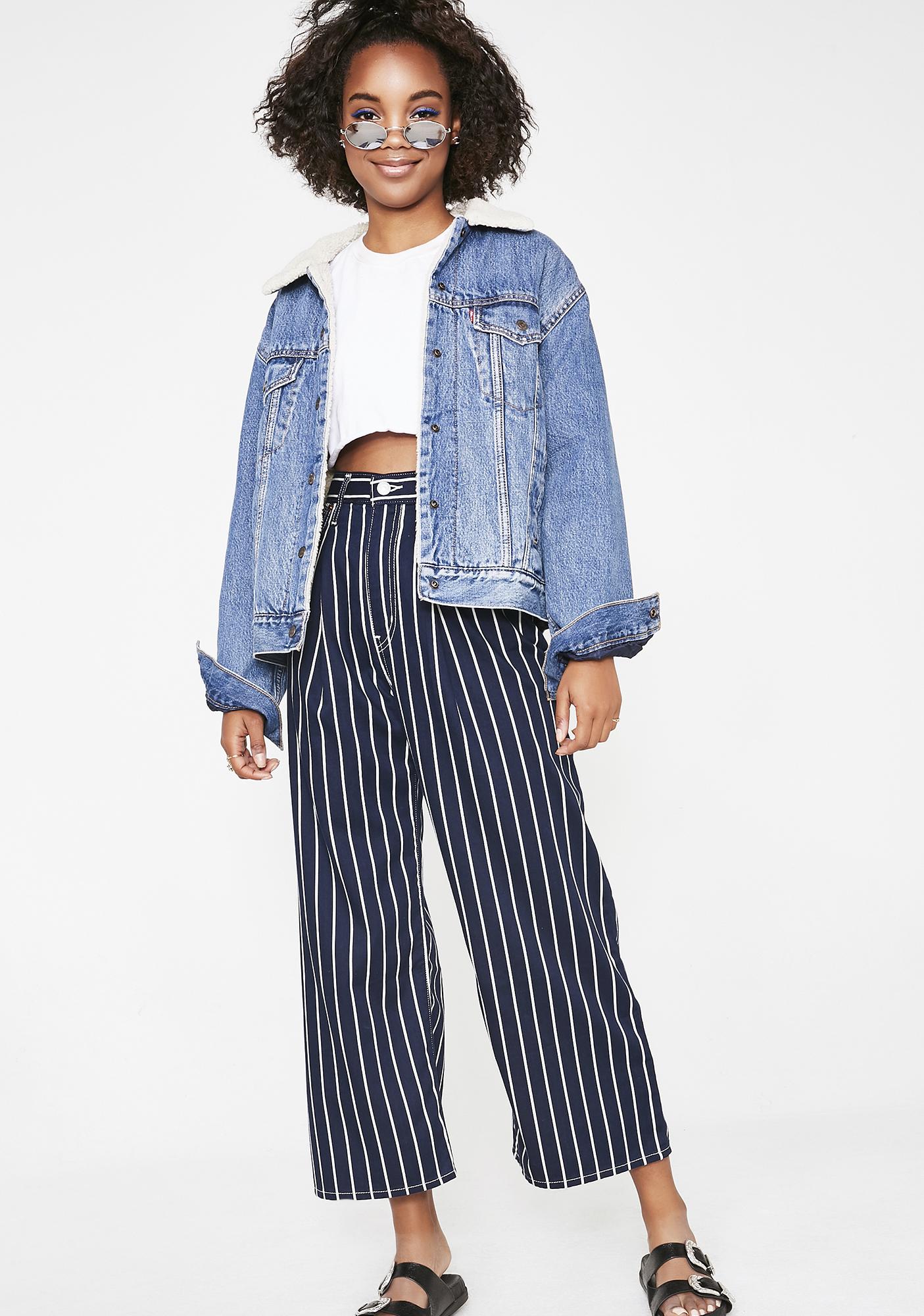 ribcage pleated crop jeans