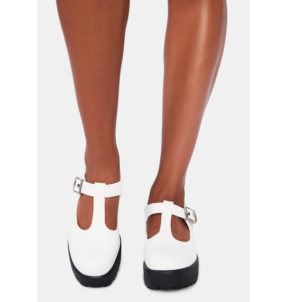 Koi Footwear White Sia Mary Janes | Dolls Kill