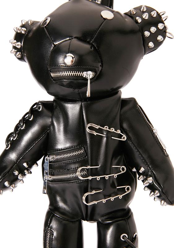 leather teddy bear backpack