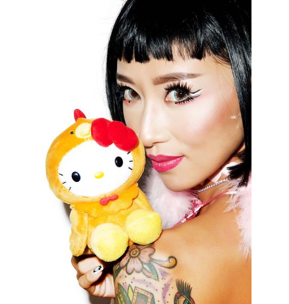 hello kitty chicken plush