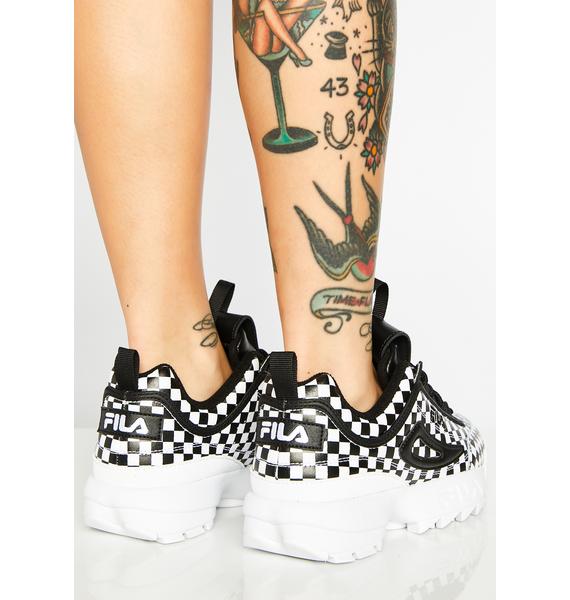 checkered fila disruptors