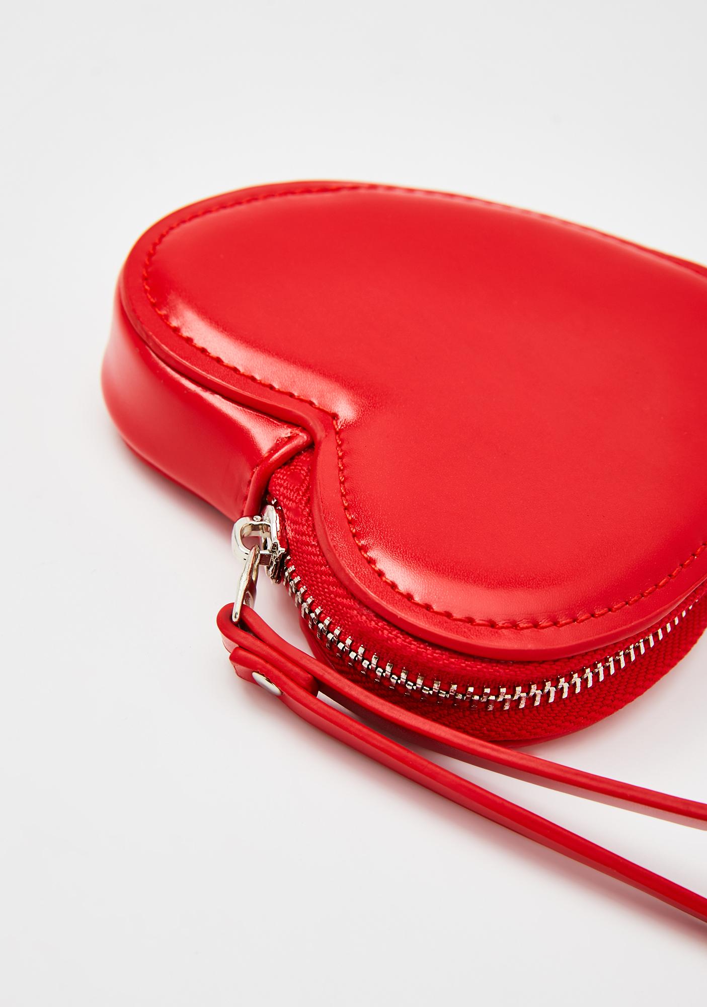 heart clutch bag