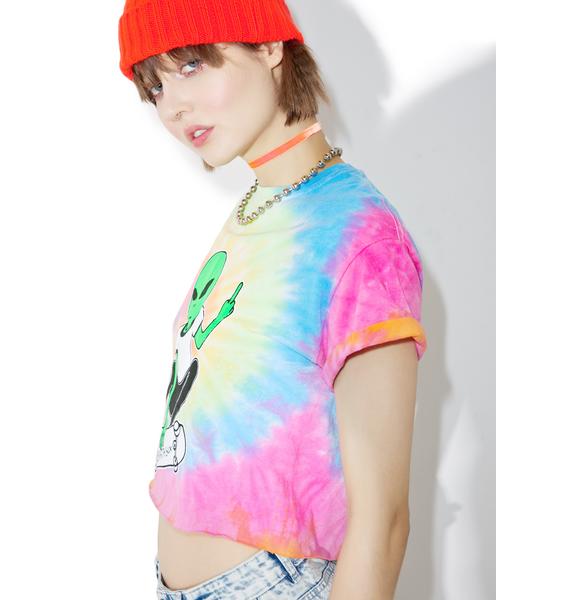 Moon River Collective Earth Sux Cropped Tee | Dolls Kill