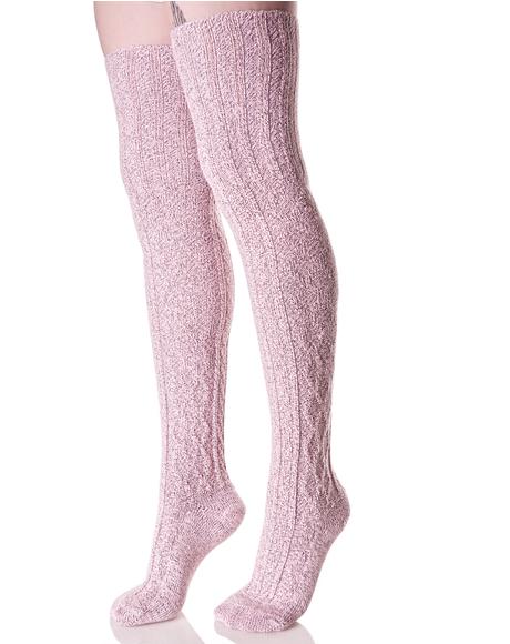 First Position Thigh High Socks