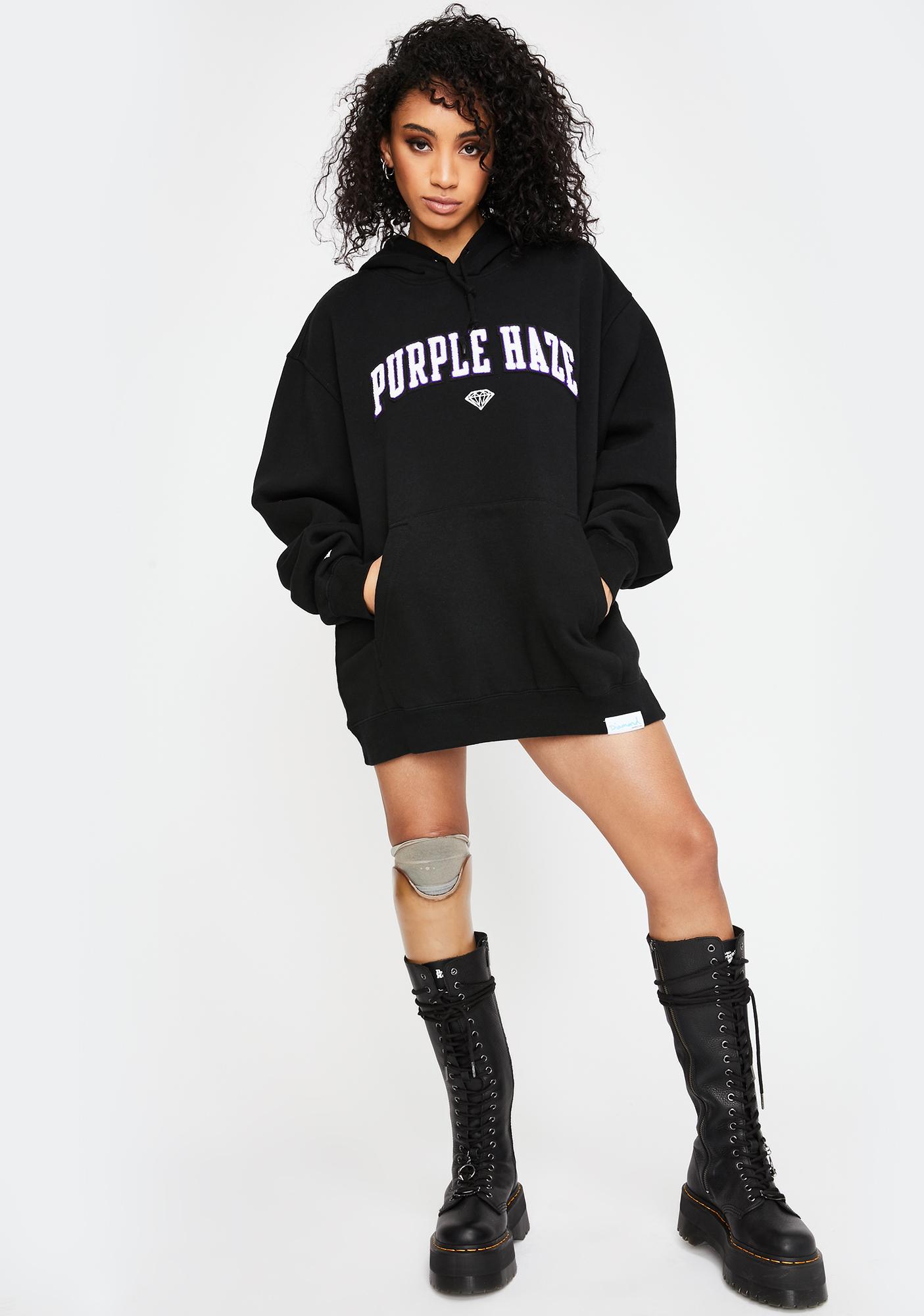 Diamond Supply Co X Cam'ron Purple Haze Graphic Hoodie | Dolls Kill