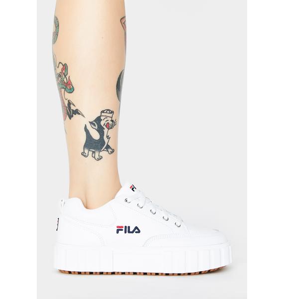 fila sandblast low platform sneaker