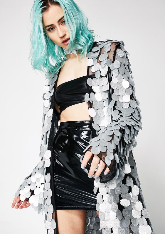 sequin disc jacket