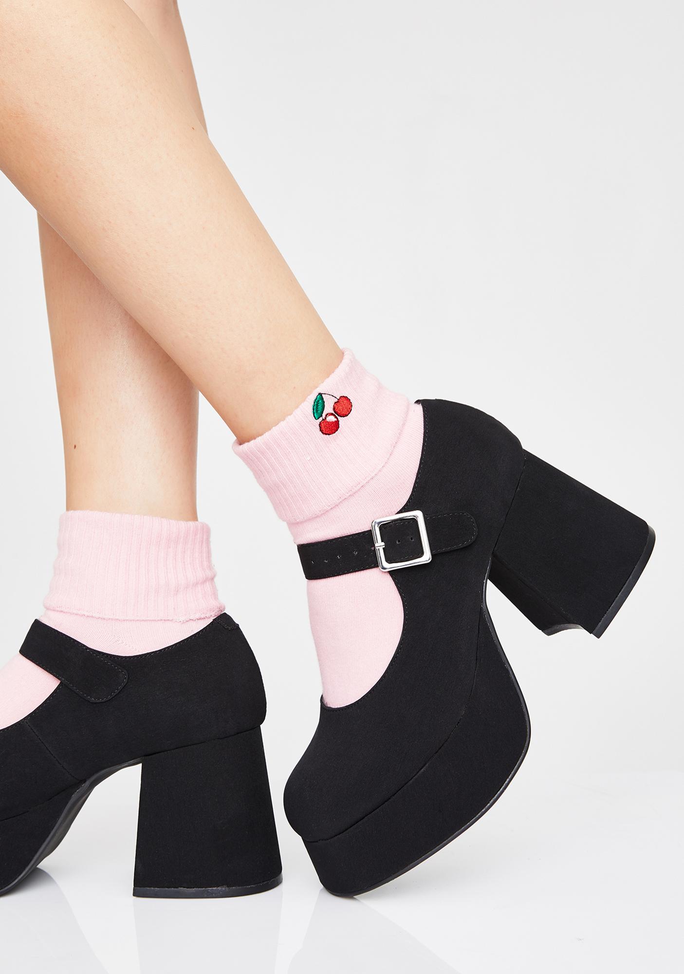 Current Mood Mary Janes Flare Heel Dolls Kill