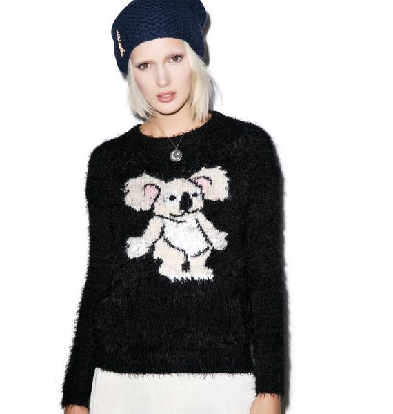 knitted bear jumper