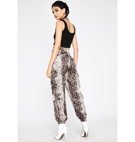 snakeskin jogger set