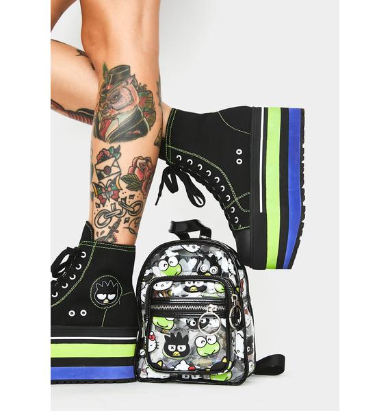 Dolls Kill Hello Kitty Badtz Maru Platform Sneakers Kawaii Punk Dolls