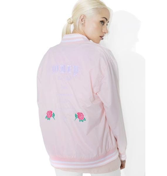 Obey Hooligans Varsity Bomber Jacket Dolls Kill