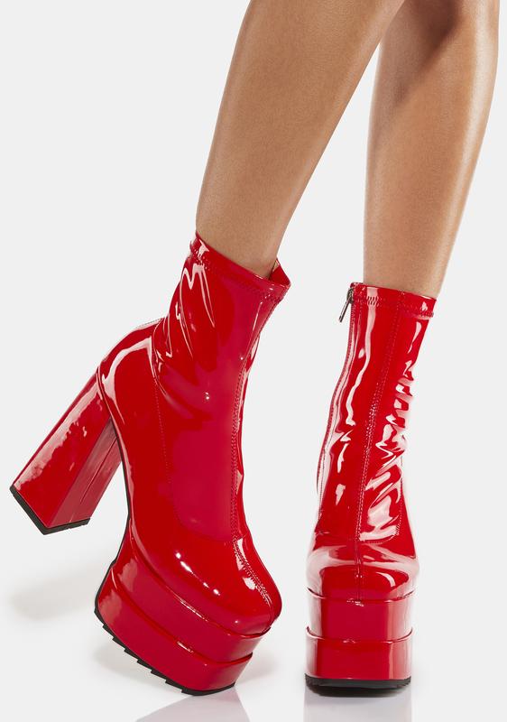 Lamoda Chunky Platform Ankle Boots 